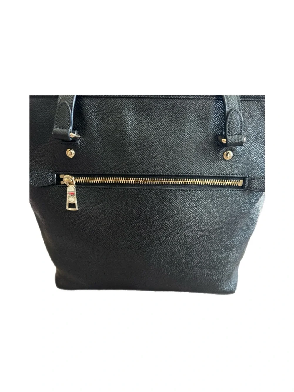 Coach city zip Black Tote with Gold Hardware excellent